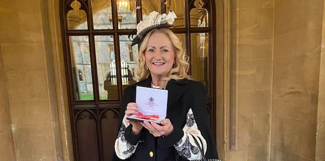 Fuel poverty campaigner Maria Wardrobe presented with OBE at Windsor Castle