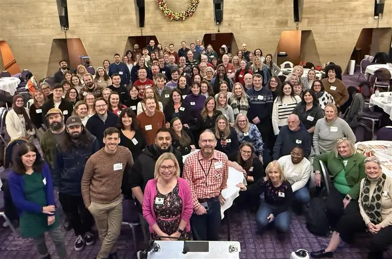 A photo of colleagues working at National Energy Action, the UK's fuel poverty charity.