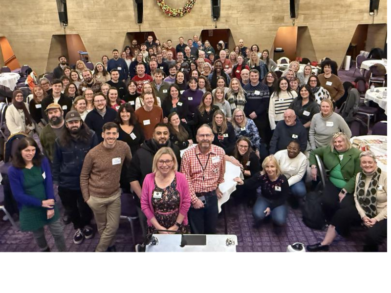 A photo of the whole staff team who work for National Energy Action, the UK's fuel poverty charity which helps people afford their energy bills.